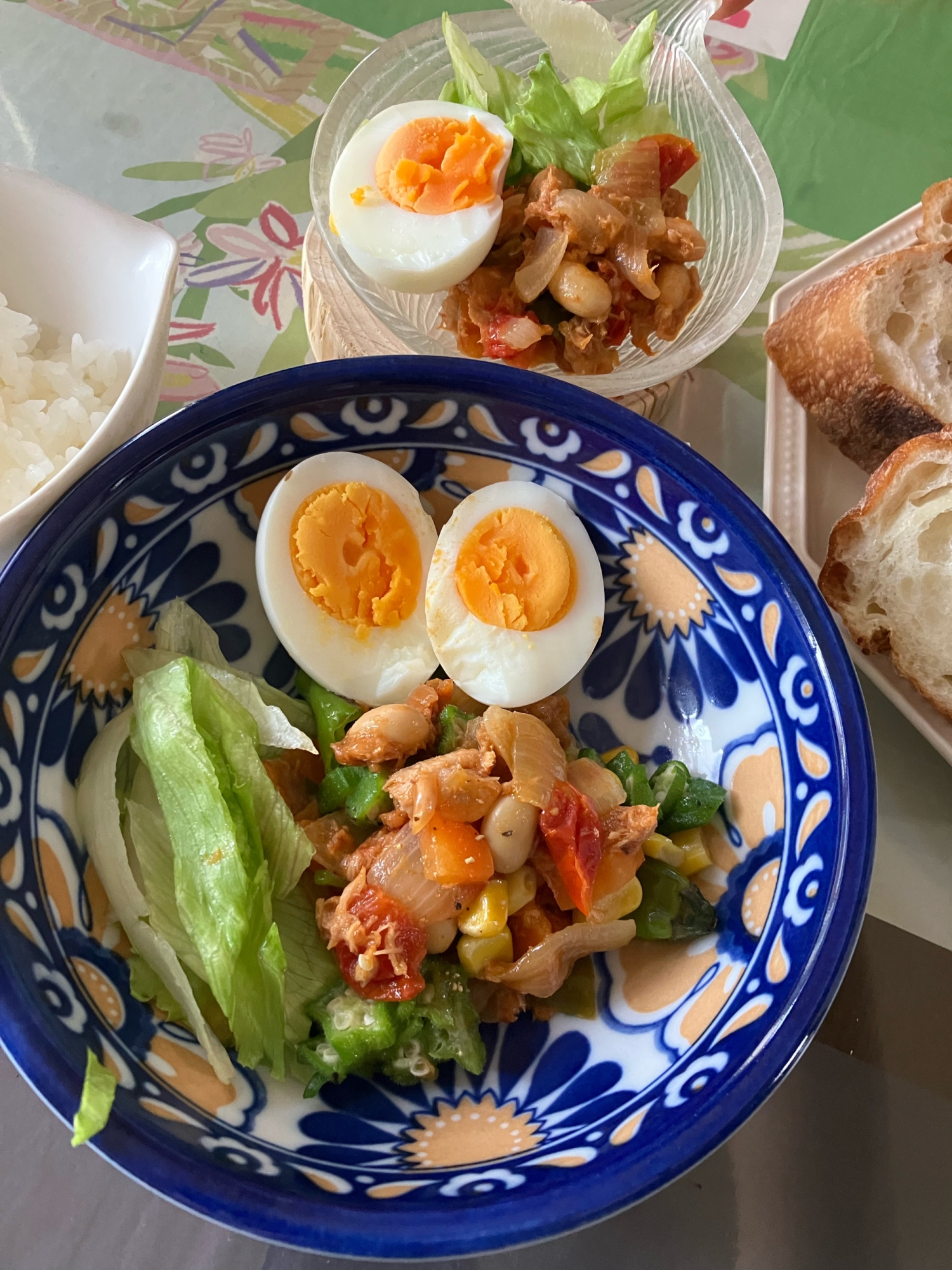 ツナと夏野菜のチリコンカン