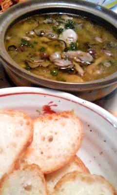 牡蛎とキノコのスペイン風オイル煮*アヒージョ