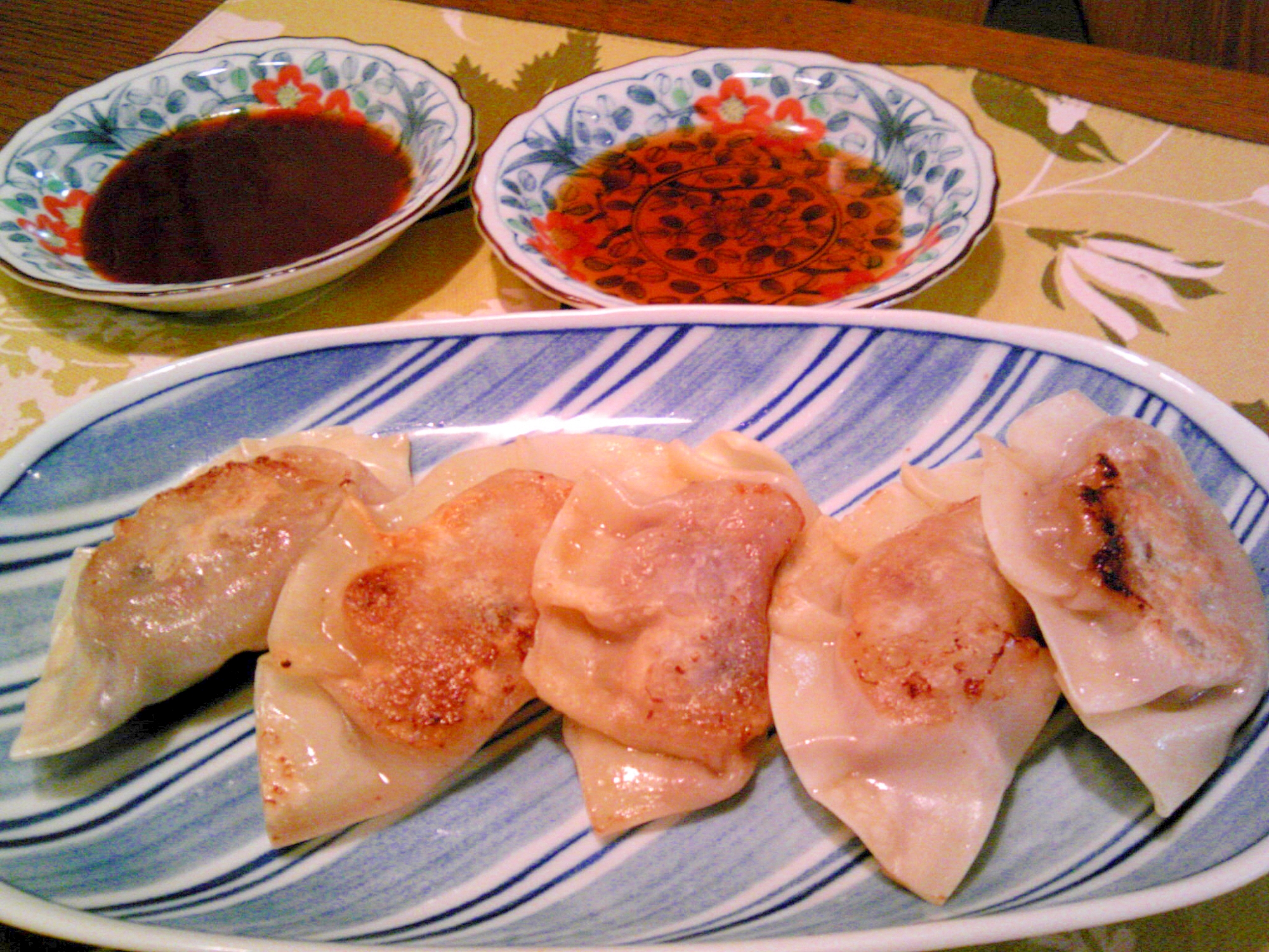 茄子と茗荷の餃子