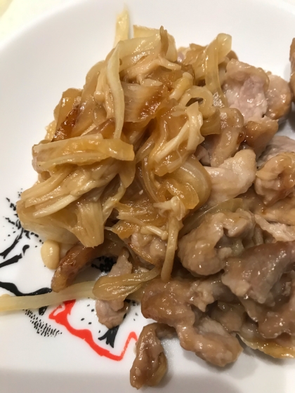 塩麹で柔らか☆えのき入り豚肉の生姜焼き