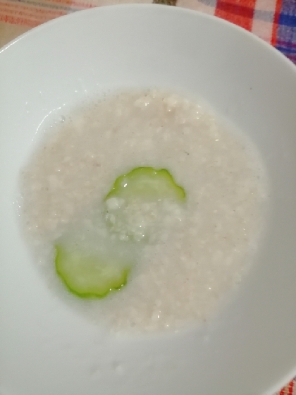 きゅうり豆乳入り☆温めご飯♪