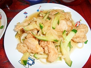 夏に さっぱりおいしい鶏肉ときゅうりの南蛮漬け レシピ 作り方 By Rizy 楽天レシピ