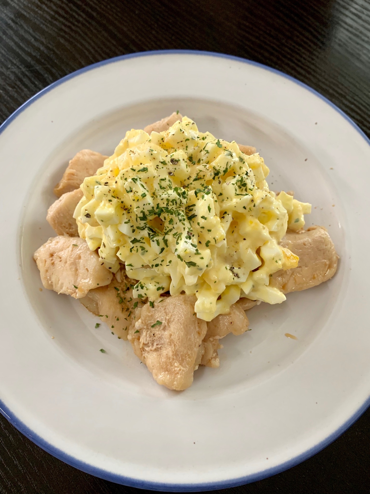 糖質制限！鶏むね肉の揚げないチキン南蛮風