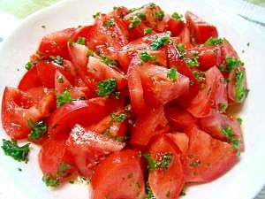 冷凍パセリで トマトのサラダ レシピ・作り方 by カゲジジ - 楽天レシピ