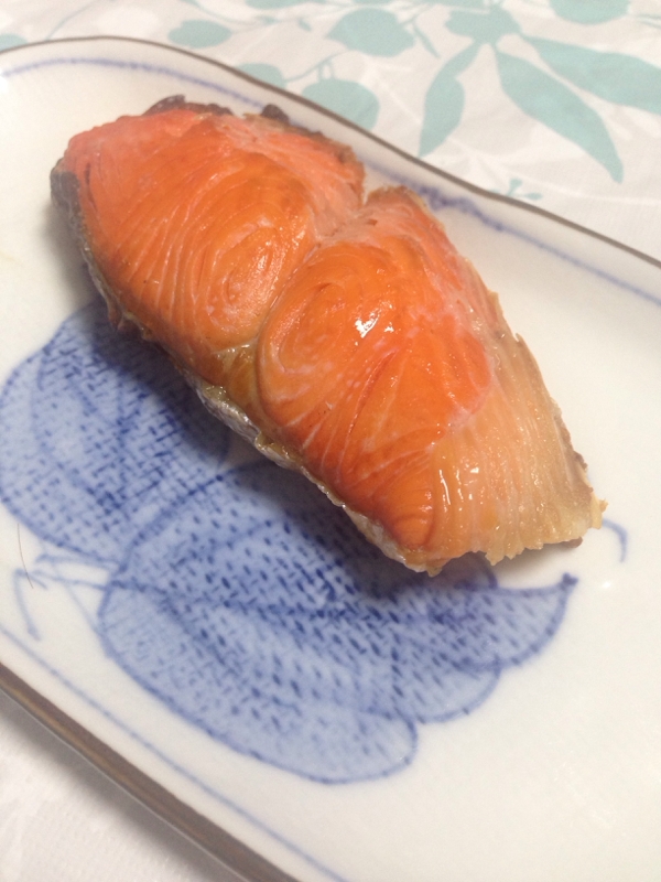 鮭の塩レモン漬け(*^^*)焼魚☆