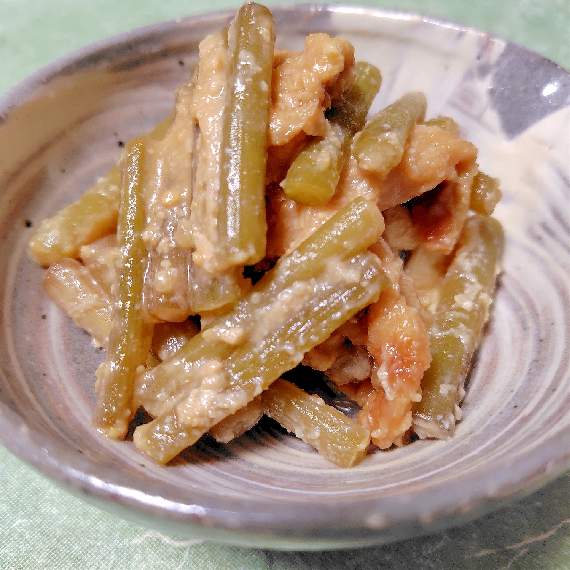 ツワブキの味噌炒め