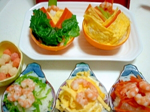 お雛寿司と菜の花チラシ寿司（ひな祭りレシピその２）