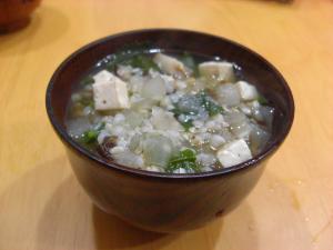 徳島県の料理　そばごめ雑炊