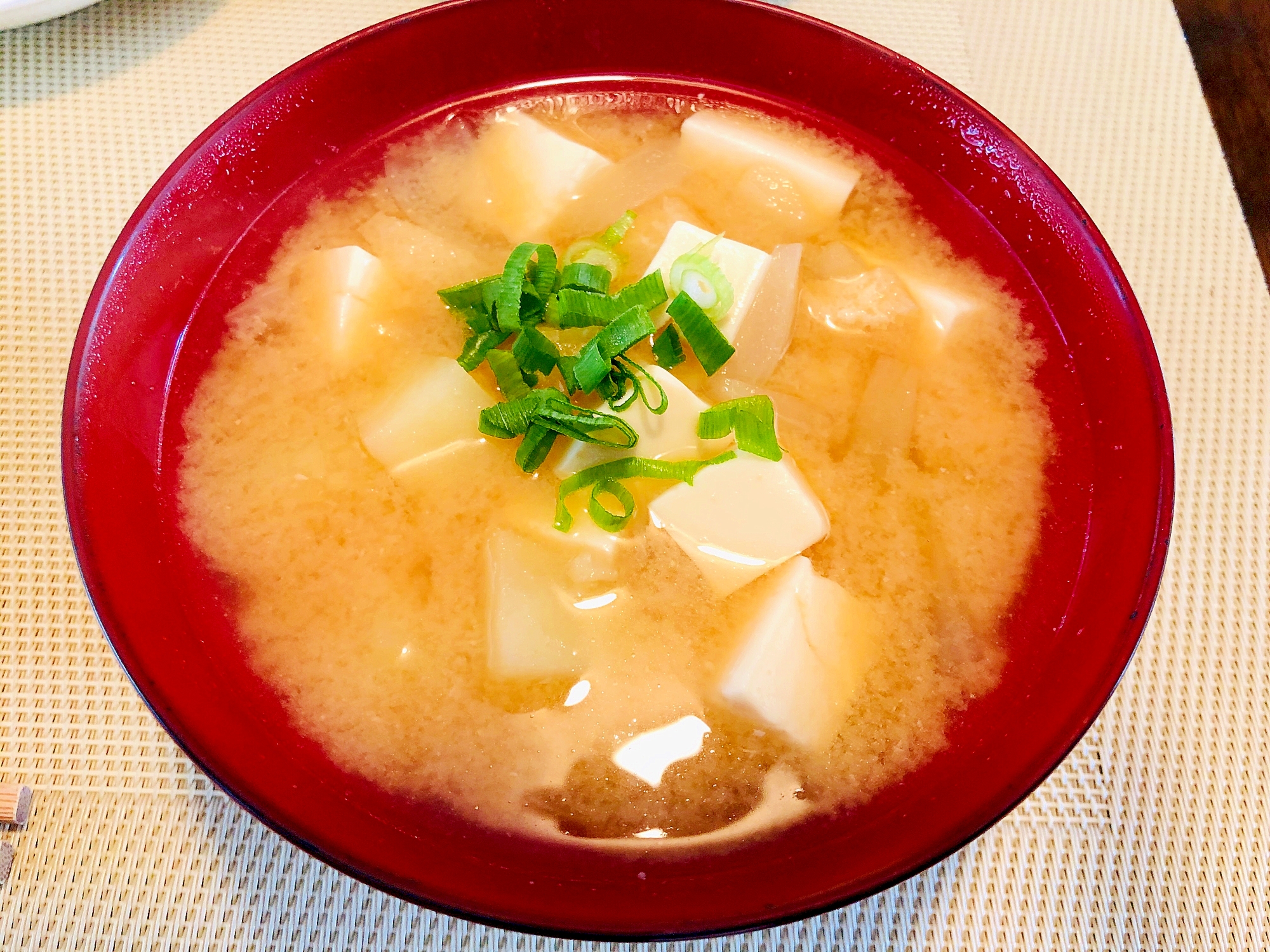 ほくほく☆じゃがいもと豆腐のお味噌汁