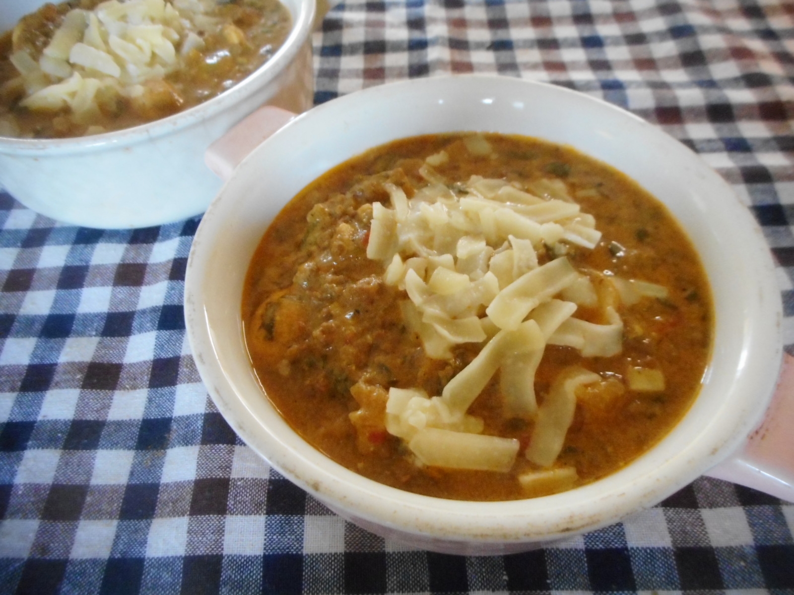 チーズとマッシュルームの豆乳キーマカレー