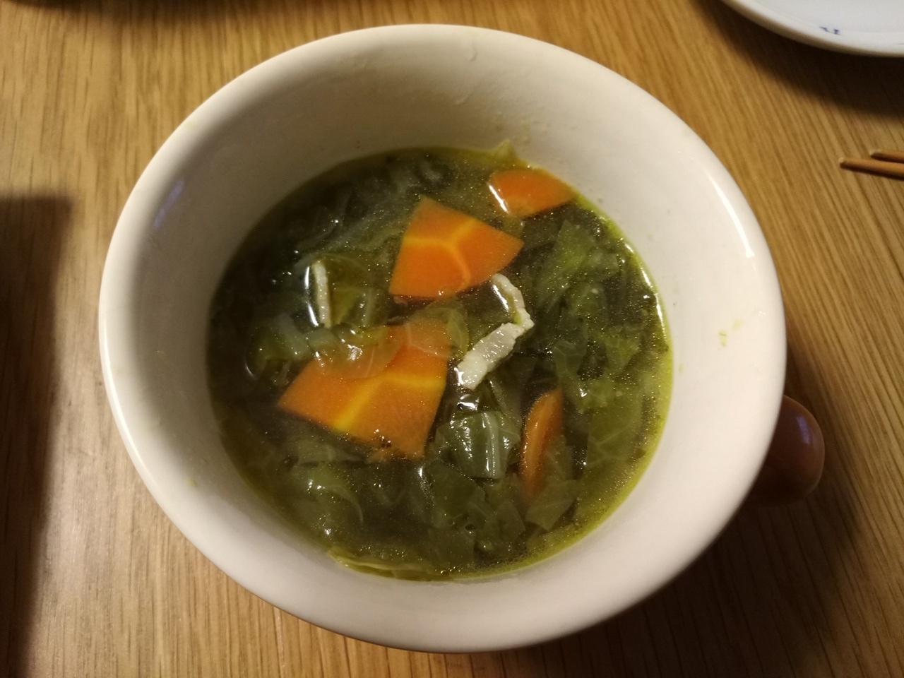 キャベツの外っ葉で作る野菜スープ