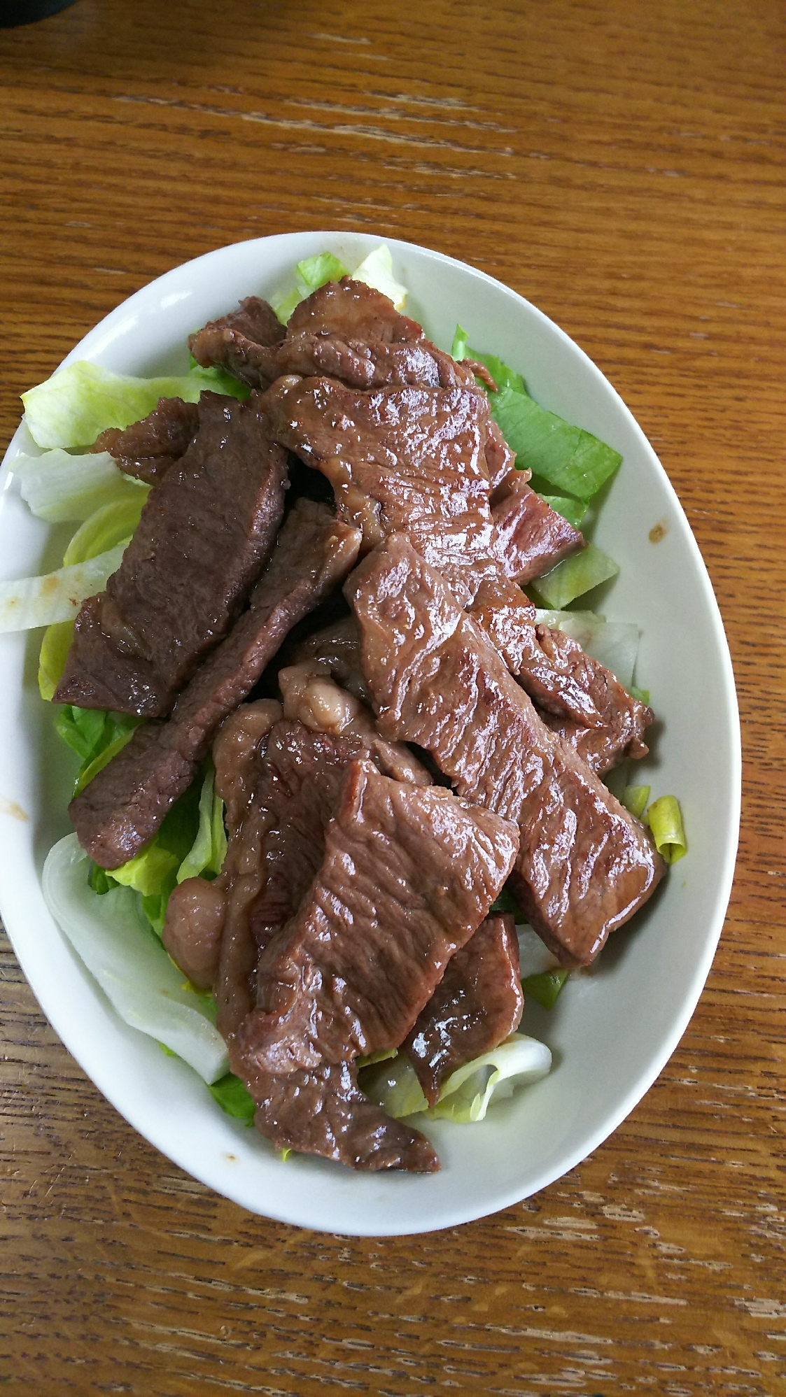 牛肉の焼き肉塩焼き