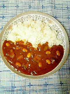 ヘルシー☆大豆と南瓜のカレーライス