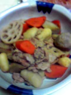 里芋と豚肉と根菜の煮物