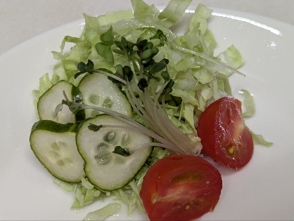 スプラウト入りサラダ