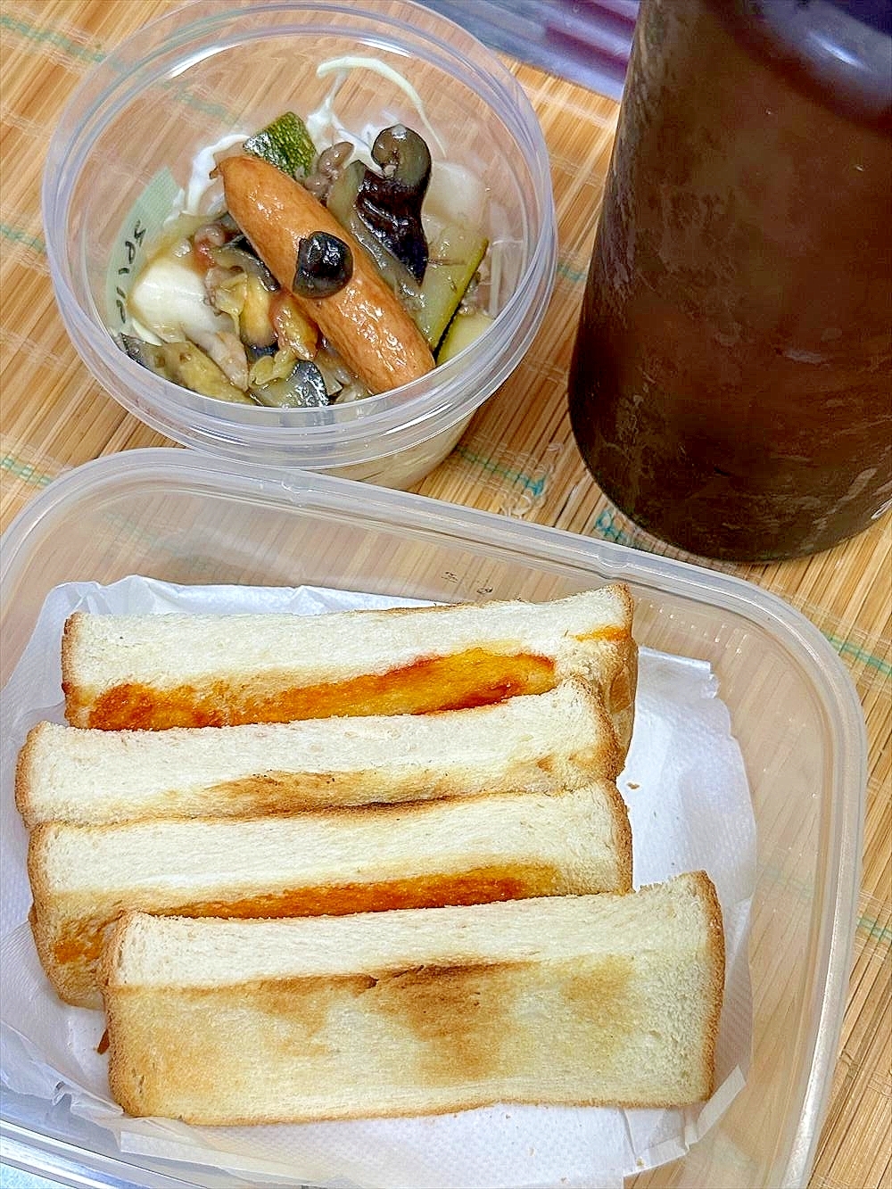 冷たくおいしいラタ弁当…オーロラトーストと共に。
