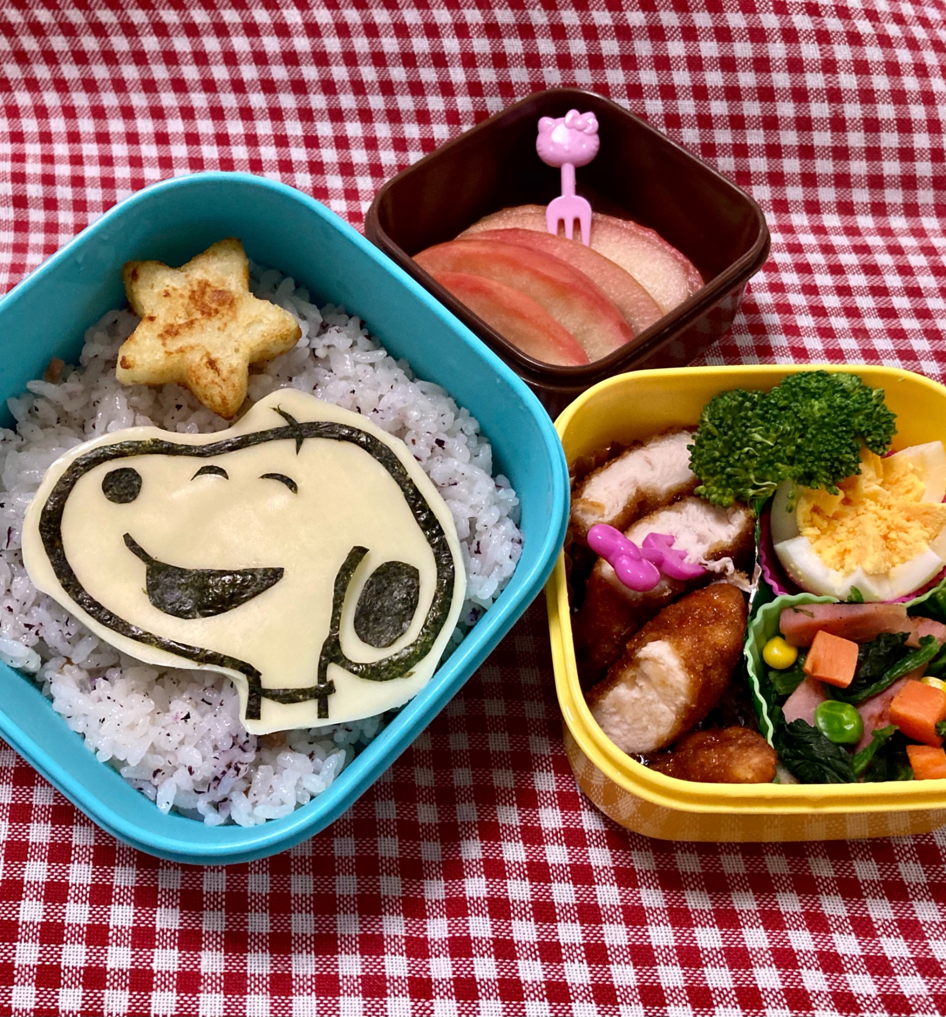 笑顔♪スヌーピーのキャラ弁