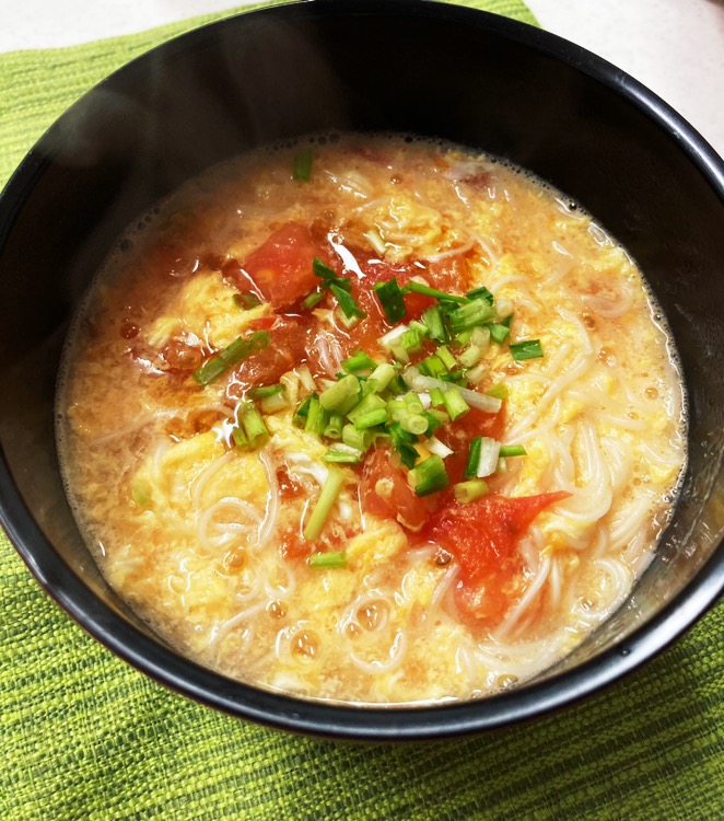 簡単！栄養満点！トマトたまご麺