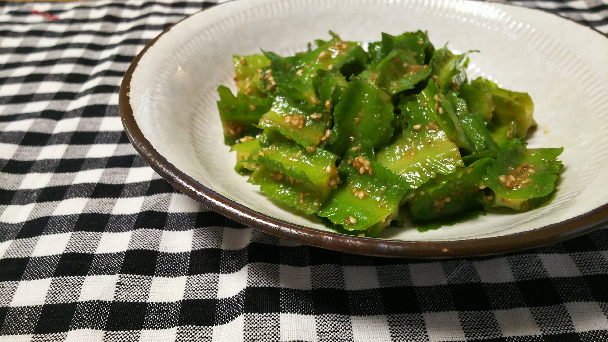 お弁当に☆四角豆のごま和え