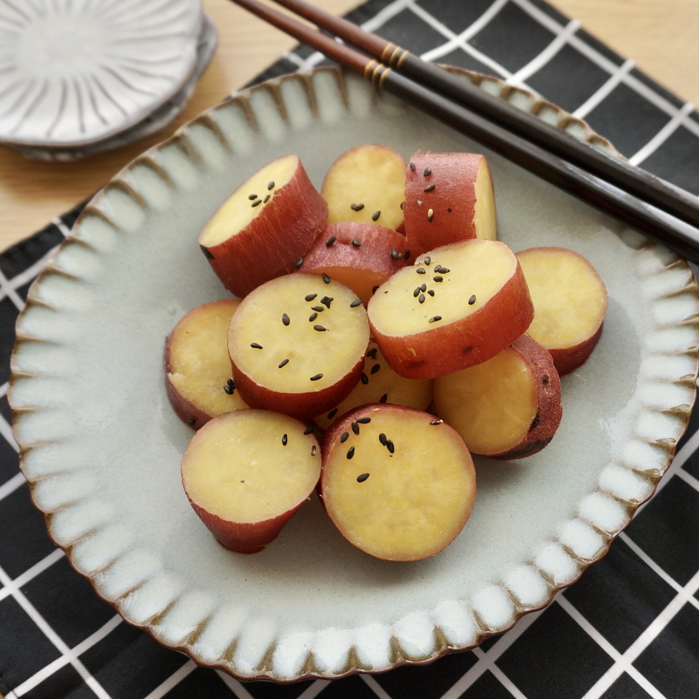 レンジで簡単！さつまいもの甘煮