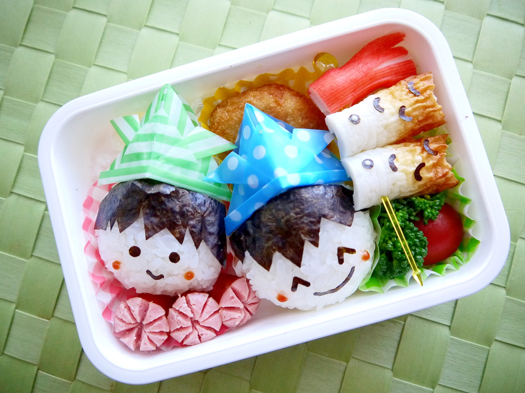 こどもの日のお弁当＊おにぎりとこいのぼり