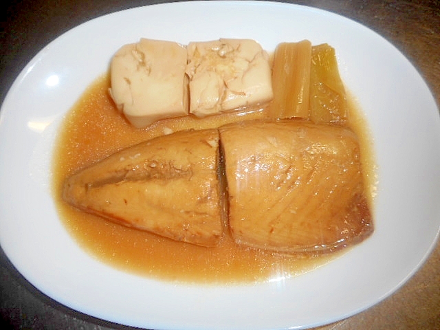 鯖の甘辛煮（豆腐、ねぎ入り）