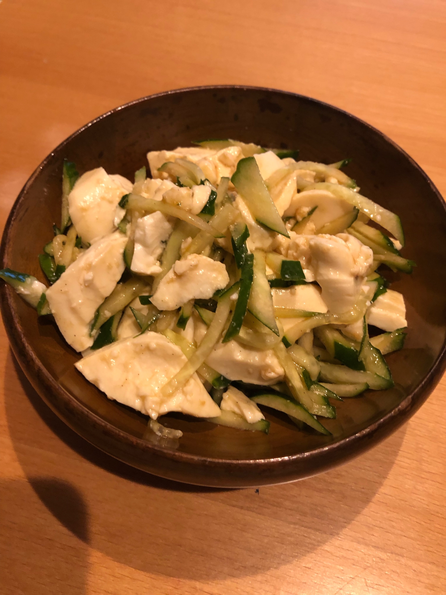 きゅうりと豆腐の中華風サラダ