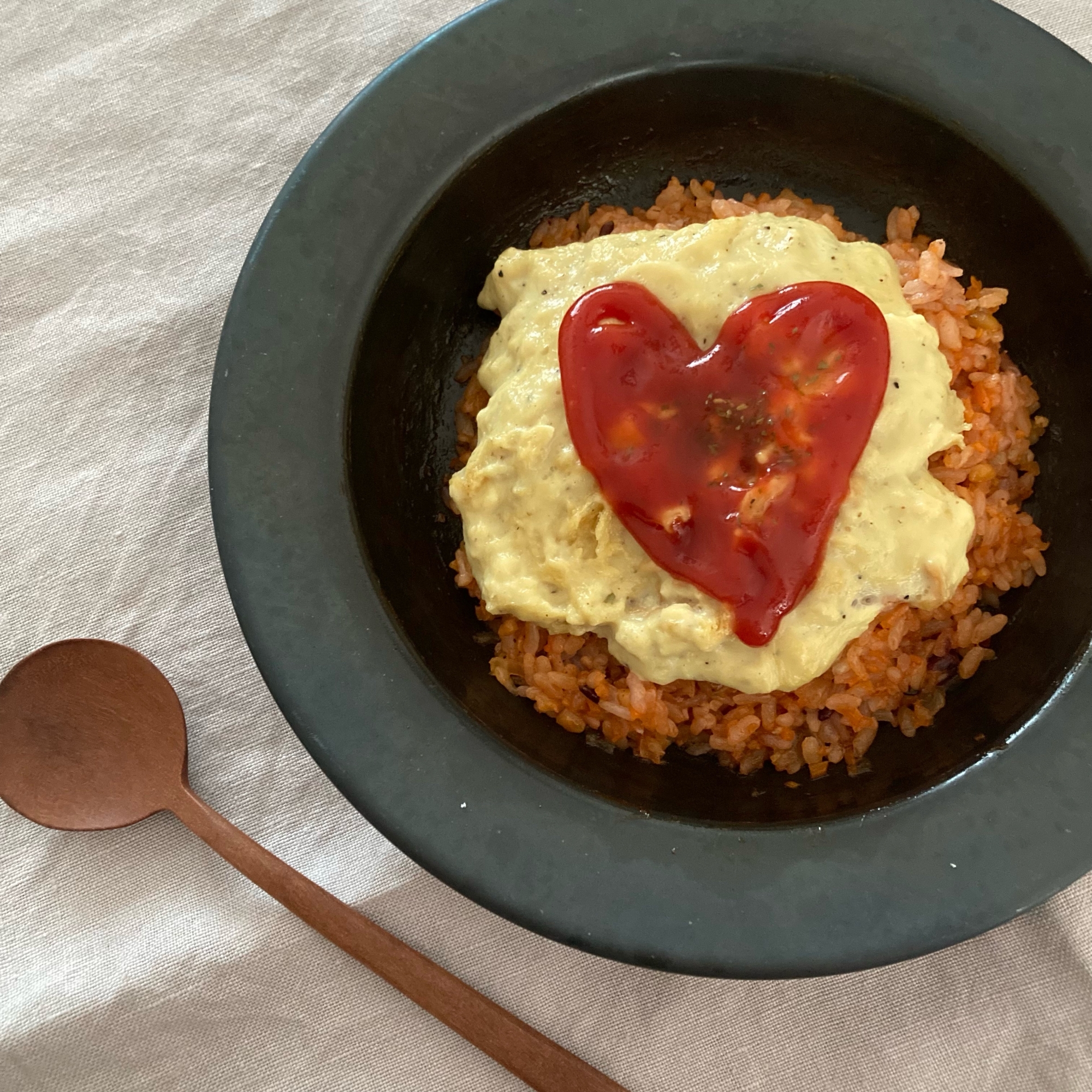 卵不使用！豆乳オムライス