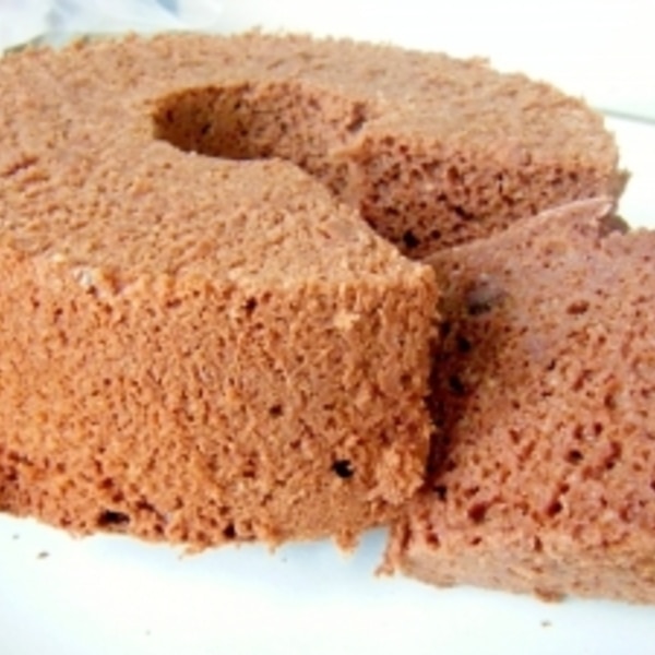 卵なしでふんわりしっとり 大豆丸ごとチョコシフォン レシピ 作り方 By にゃう1094 楽天レシピ 卵なしでふんわりしっとり 大豆丸ごとチョコシフォン レシピ 作り方 By にゃう1094 楽天レシピ