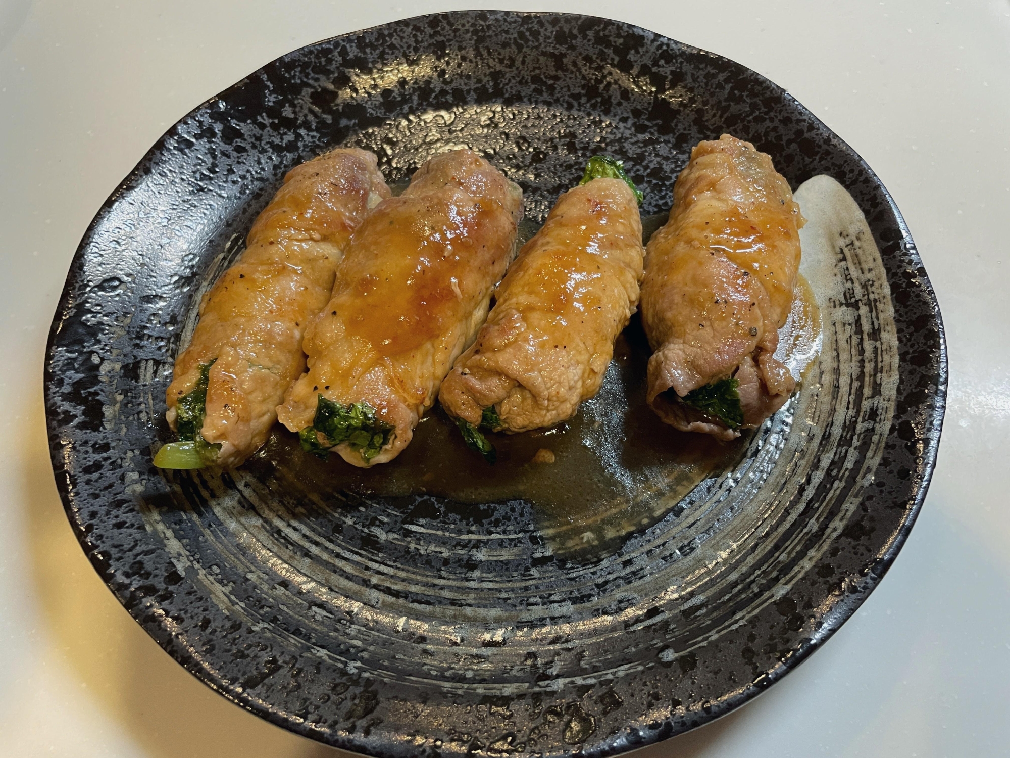 レタスの豚肉巻き!焼き肉のたれで!