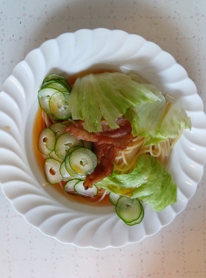 パスタで冷やし中華