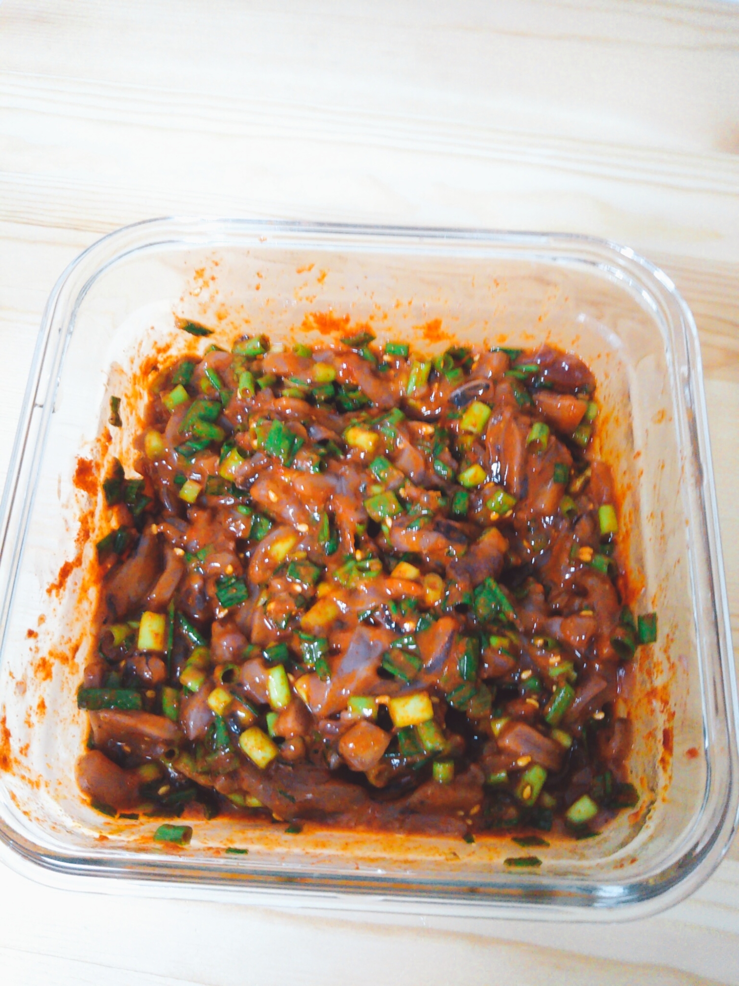 唐辛子の辛さ!イカの塩辛