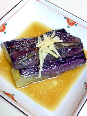 冷めてもおいしい　《揚げ茄子の煮びたし》