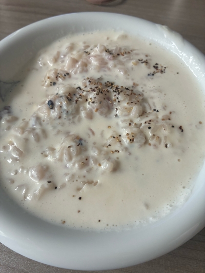 3分で完成！めちゃ旨！☆レンジでたらこリゾット☆