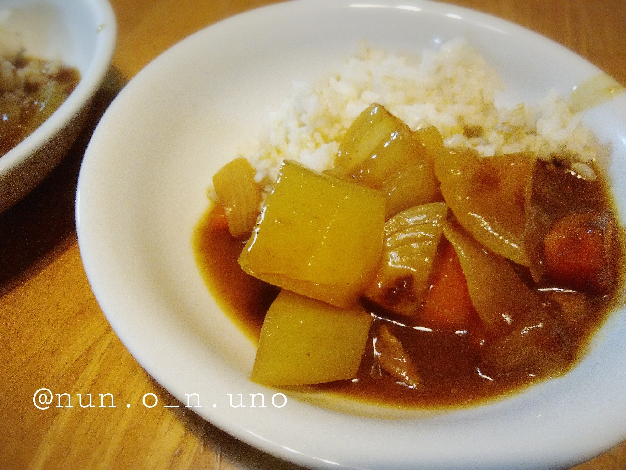 １，２，３♪ヤーコンのカレー