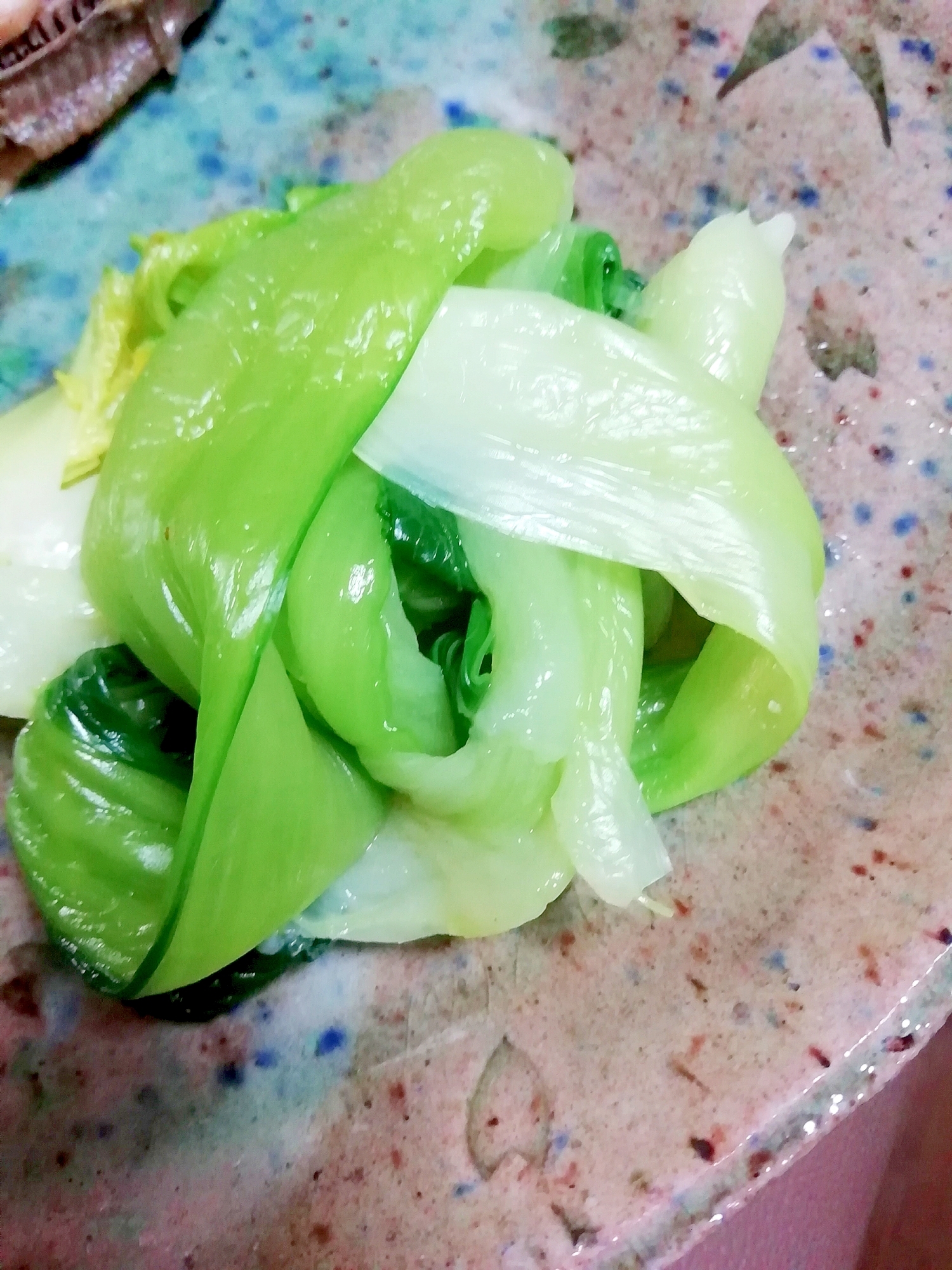 青梗菜の薄口醤油煮