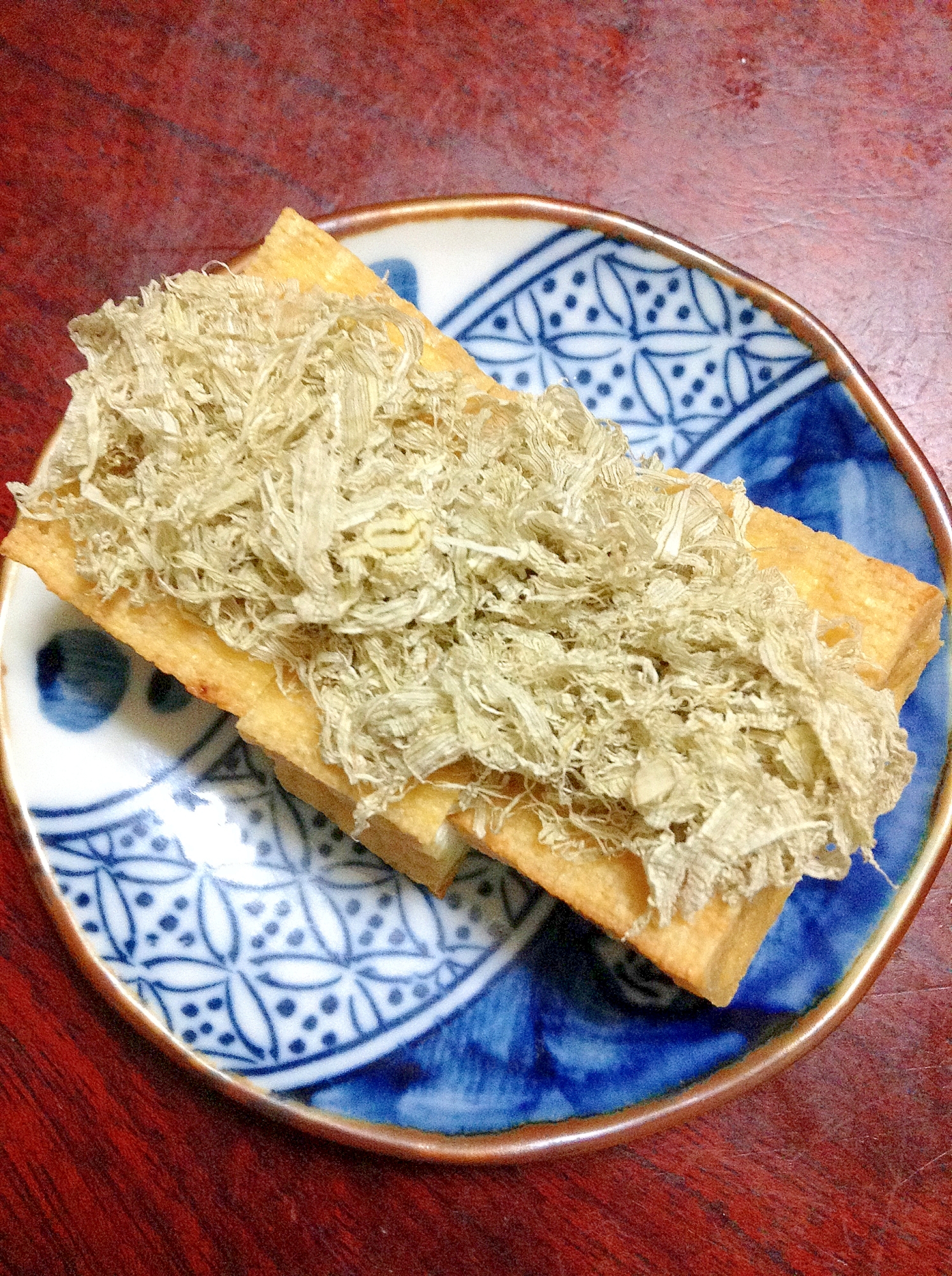 とろろ昆布で厚揚げを【ヘルシー☆居酒屋メニュー】