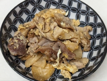 豚肉と大根と卵の炒め物