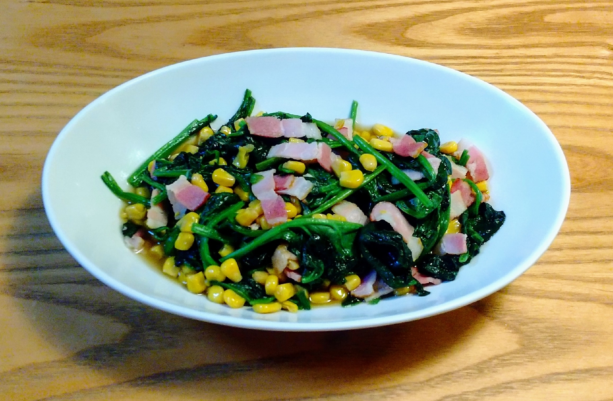 お弁当にもピッタリ！ほうれん草炒め