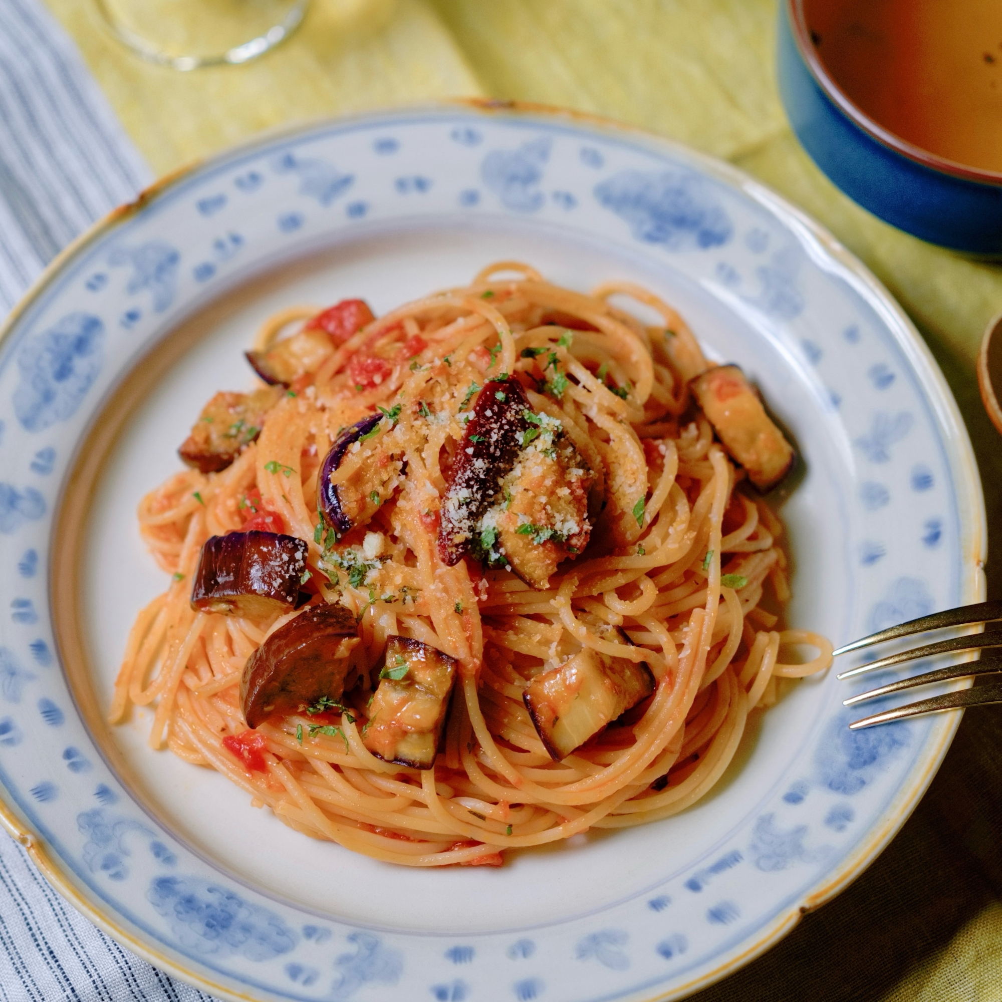 なすのスパゲッティ・ポモドーロ