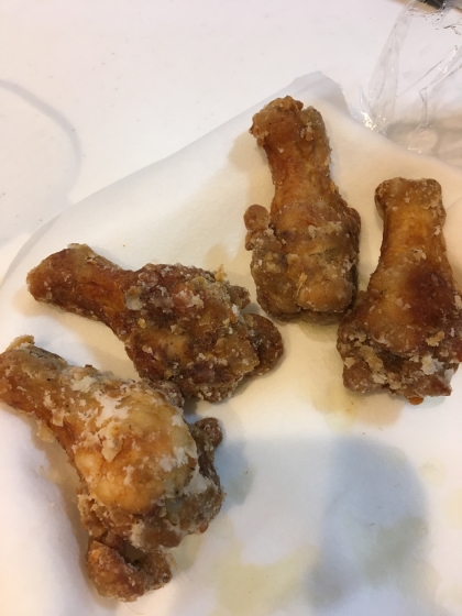 いつも揚げがうまくいかず苦労していました。このレシピだと味もしみていて、レンジで加熱済みなので、失敗無しで良かったです！お肉も硬くならず美味しく出来ました！