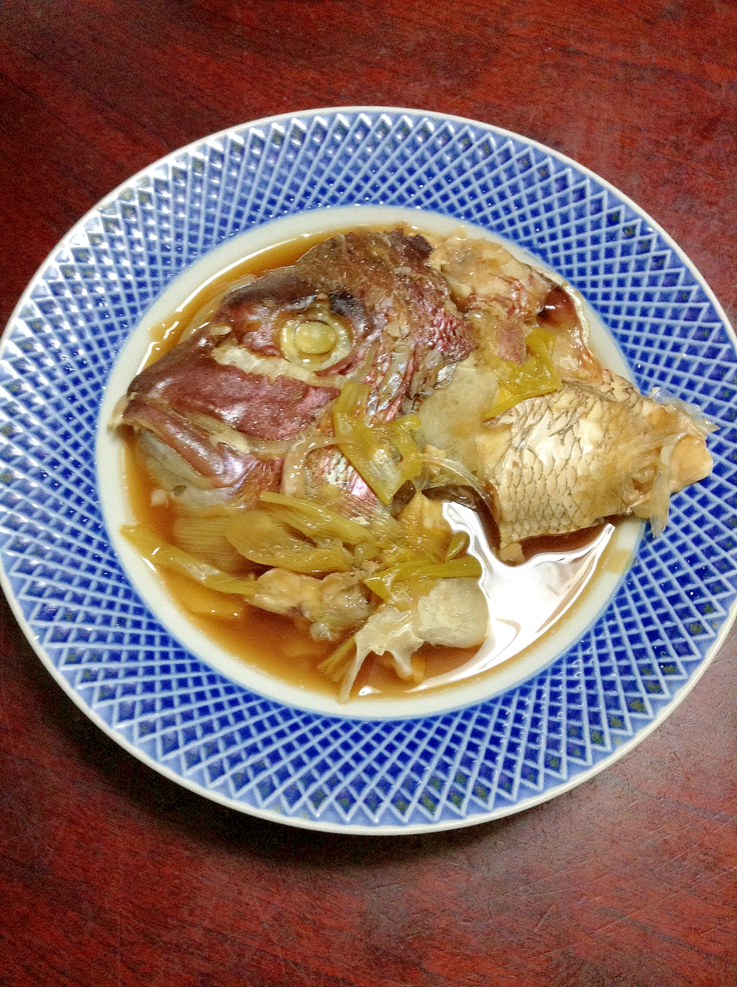 鯛の兜煮【美味しく節約＆麺つゆで簡単！】