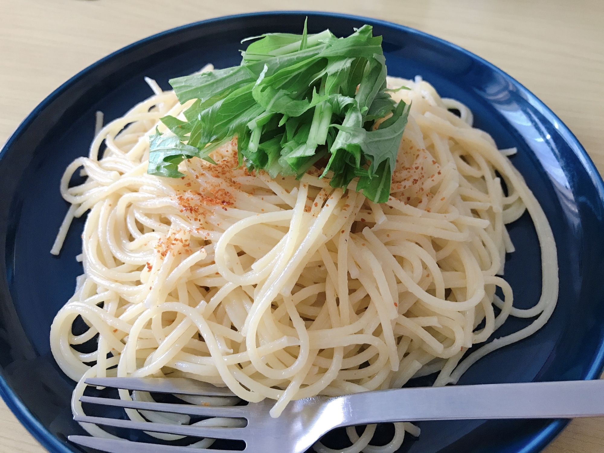 【ペペロンチーノ1人分】一味唐辛子で作る☺︎