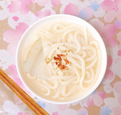 生姜風味のうどん