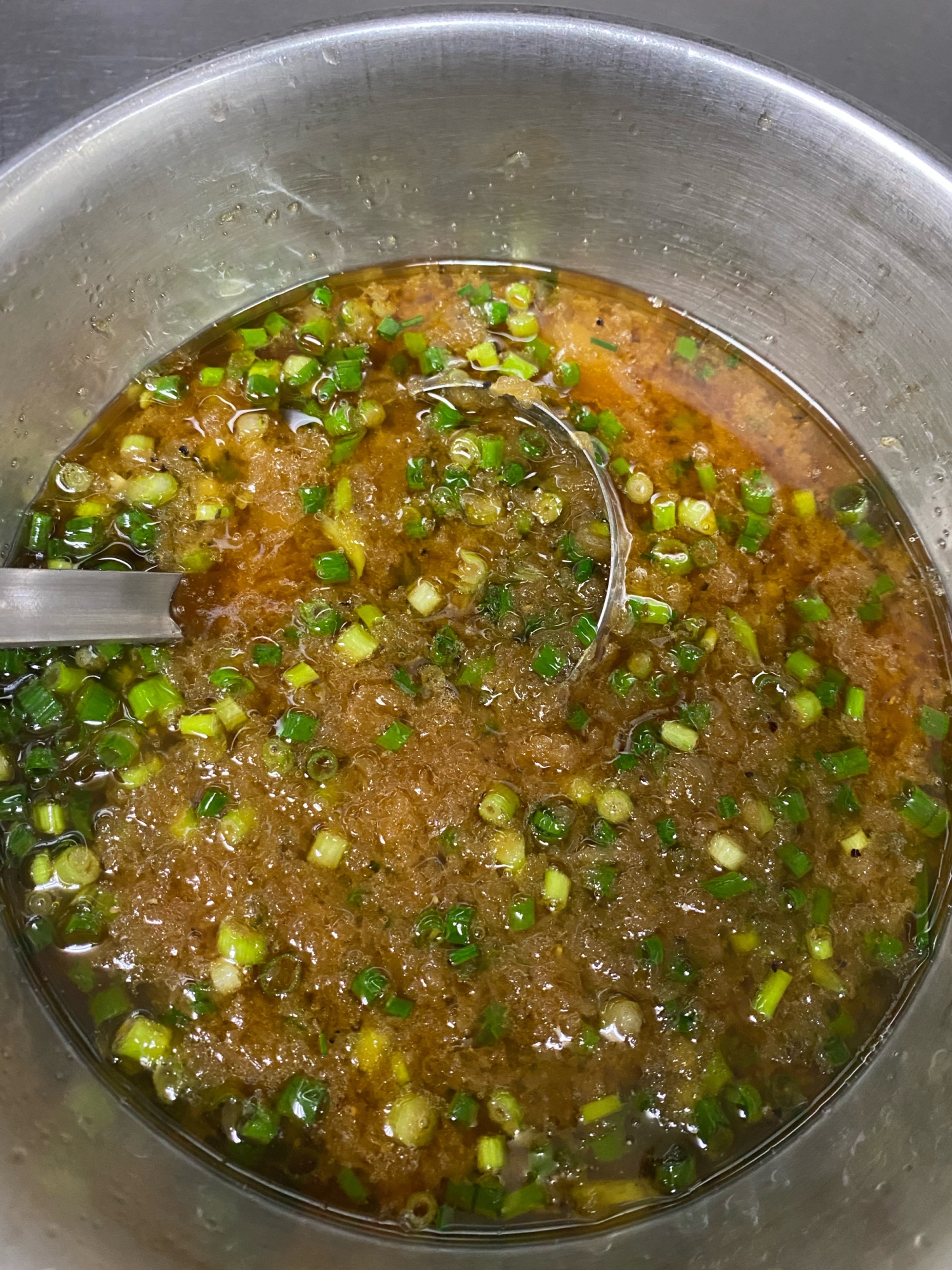 食べる調味料だれ!玉ねぎおろし醤油だれ!