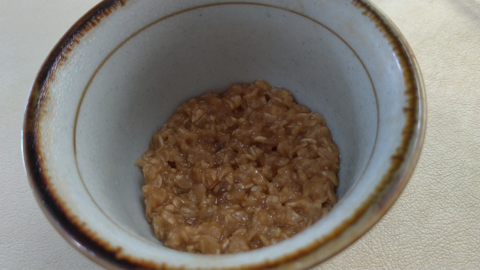 コーヒー味のオートミール