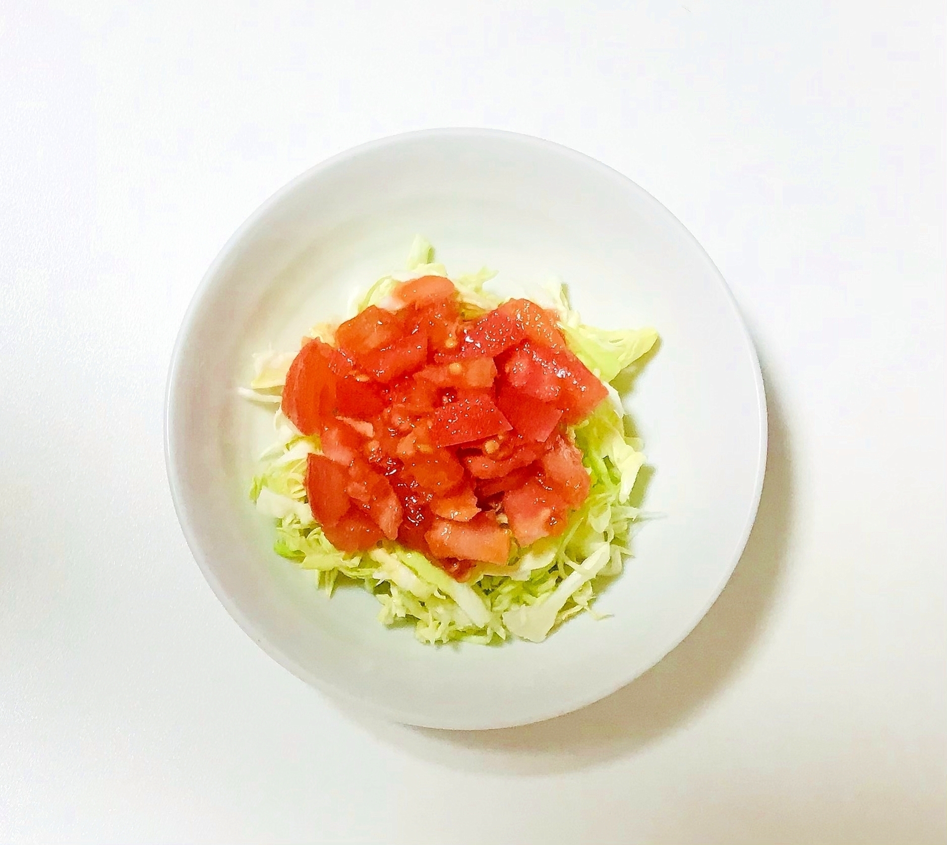 簡単トマトドレッシングのキャベツサラダ