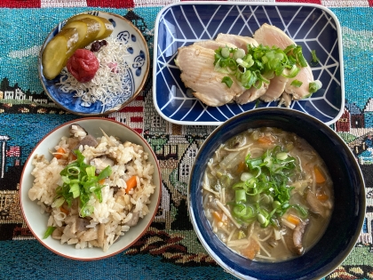 ツナ缶と塩昆布の旨味で～簡単炊き込みご飯♪
