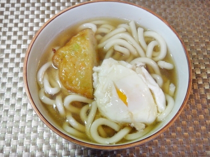 さつま揚げと卵の温うどん