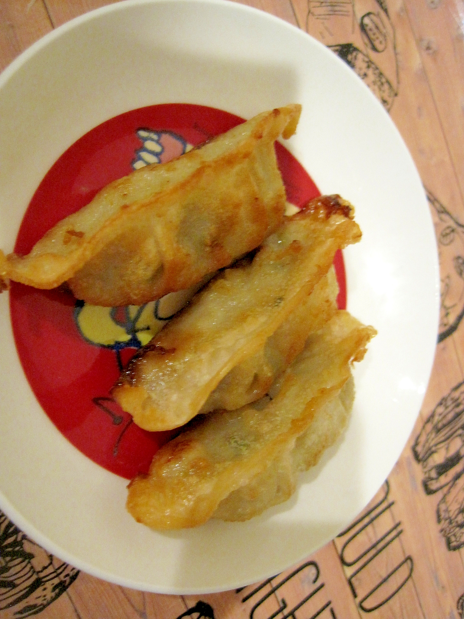 残った餃子で揚げ餃子